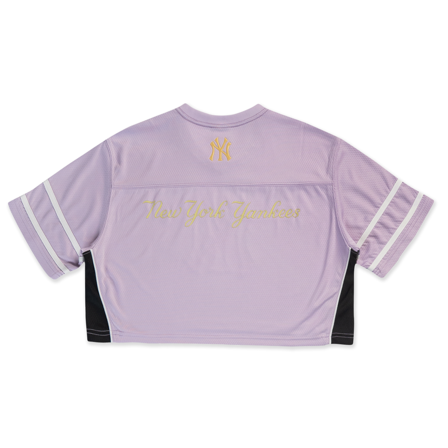 Women New York Yankees Jelly Pastel Lilac Cropped American Football Jersey