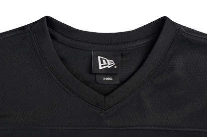 Women Jelly Black Cropped American Football Jersey