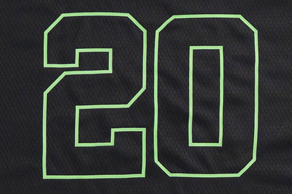 Women Jelly Black Cropped American Football Jersey