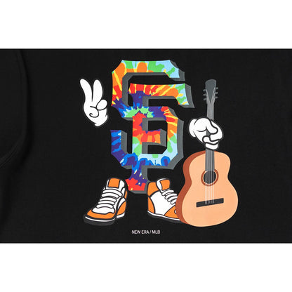 San Francisco Giants MLB Cartoon Black Short Sleeve T-Shirt