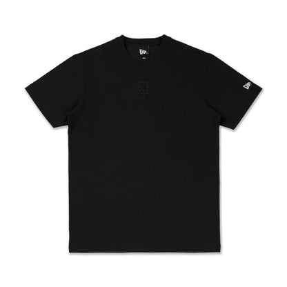 New York Mets MLB Cartoon Black Short Sleeve T-Shirt