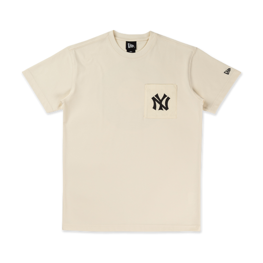 New York Yankees Stripes Chrome White Short Sleeve T-Shirt
