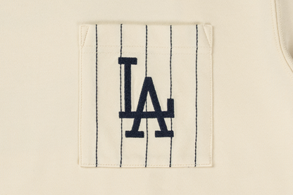 Los Angeles Dodgers Stripes Chrome White Short Sleeve T-Shirt