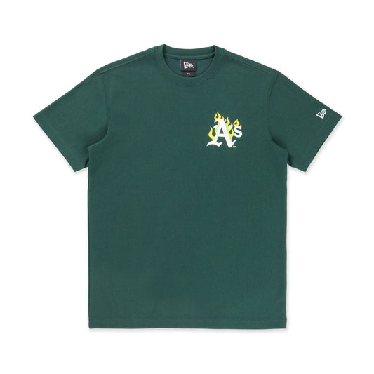 Oakland Athletics Fire Pack Dark Green Short Sleeve T-Shirt