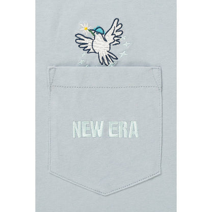 New Era Earth Day Soft Blue Pocket Short Sleeve T-Shirt