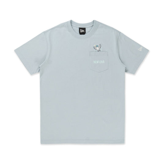 New Era Earth Day Soft Blue Pocket Short Sleeve T-Shirt
