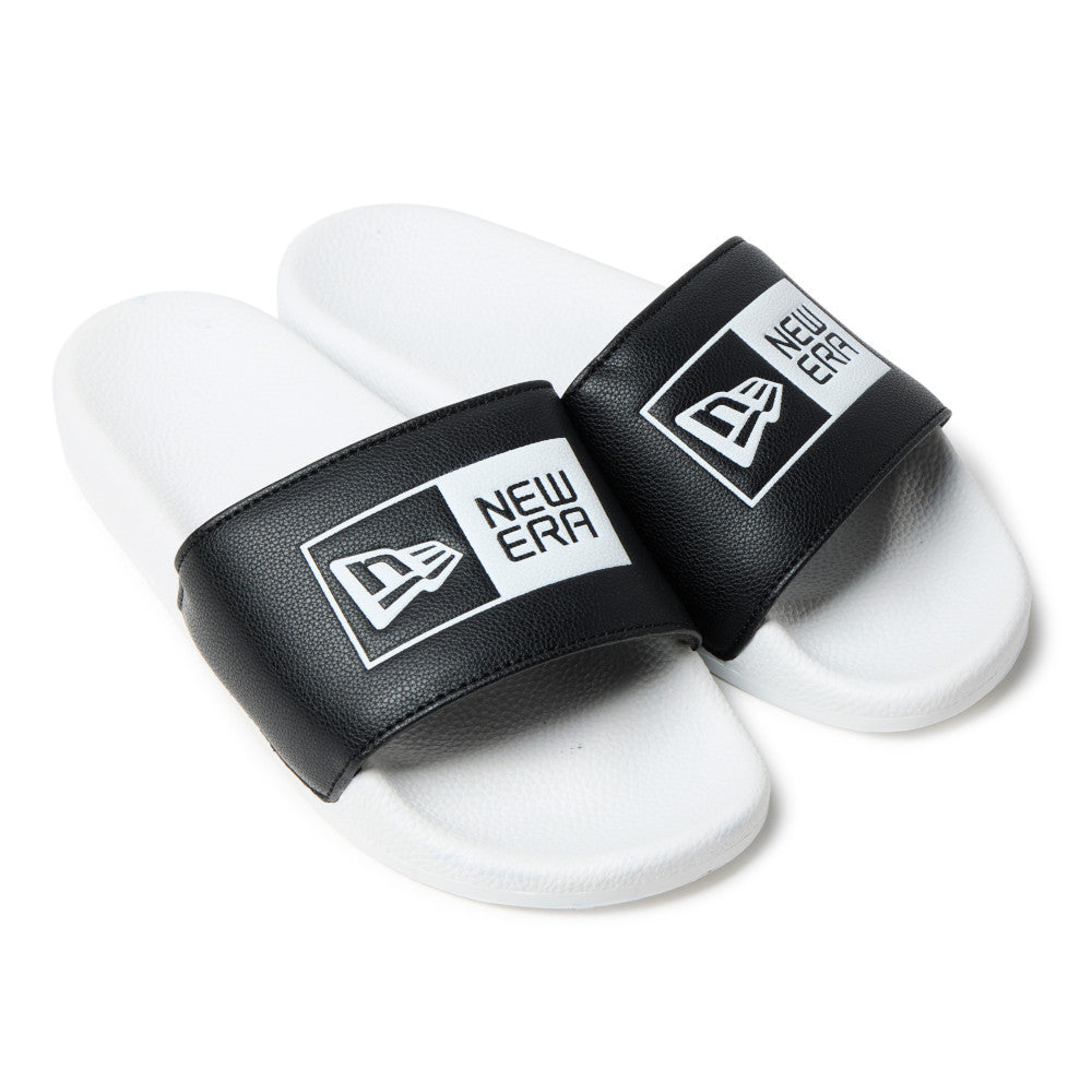 New Era Flag Logo White Black Slides