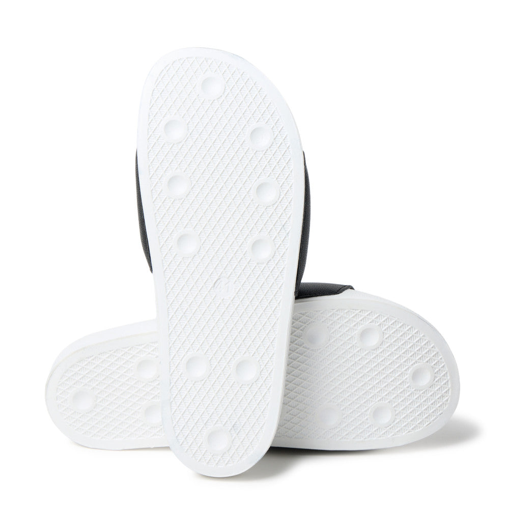 New Era Flag Logo White Black Slides
