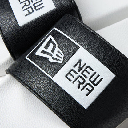 New Era Flag Logo White Black Slides