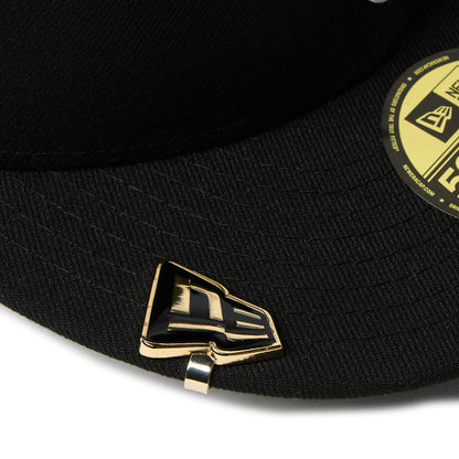 New Era Flag Logo Gold Black Cap Bite