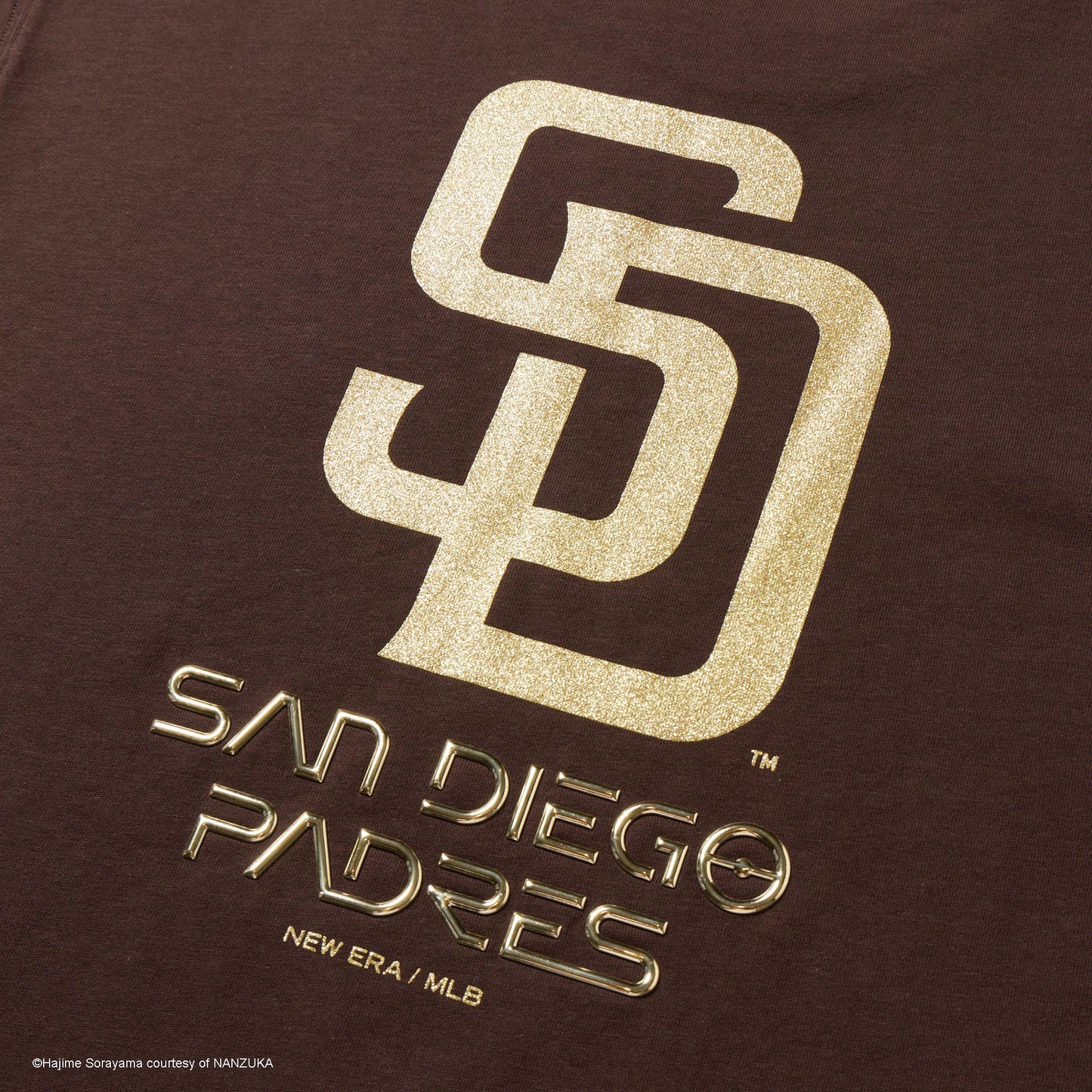 San Diego Padres New Era x MLB x Hajime Sorayama Brown Oversized Short Sleeve T-Shirt