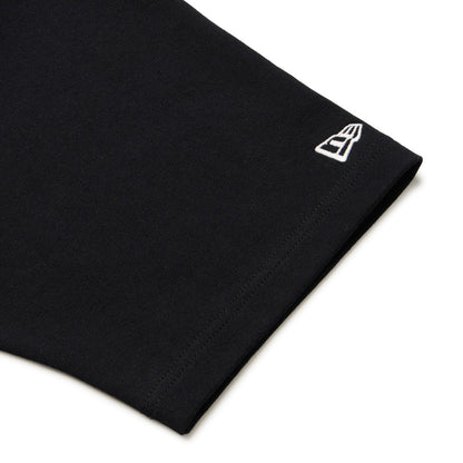 New Era Stripe Black Oversized Short Sleeve Rugby Shirt
