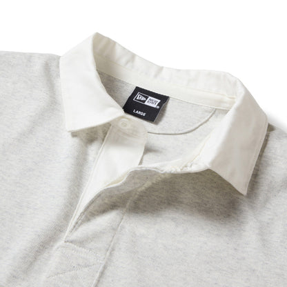 New Era Stripe Gray Oversized Short Sleeve Rugby Shirt