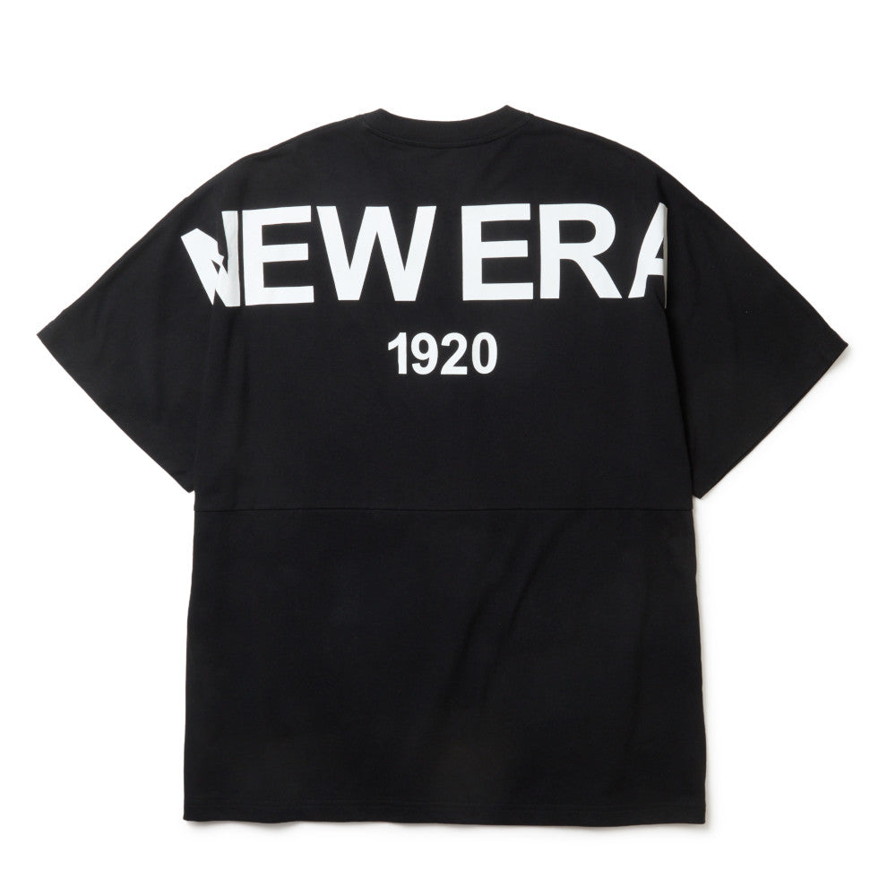 New Era 1920 Distressed Black Oversized Short Sleeve T-Shirt