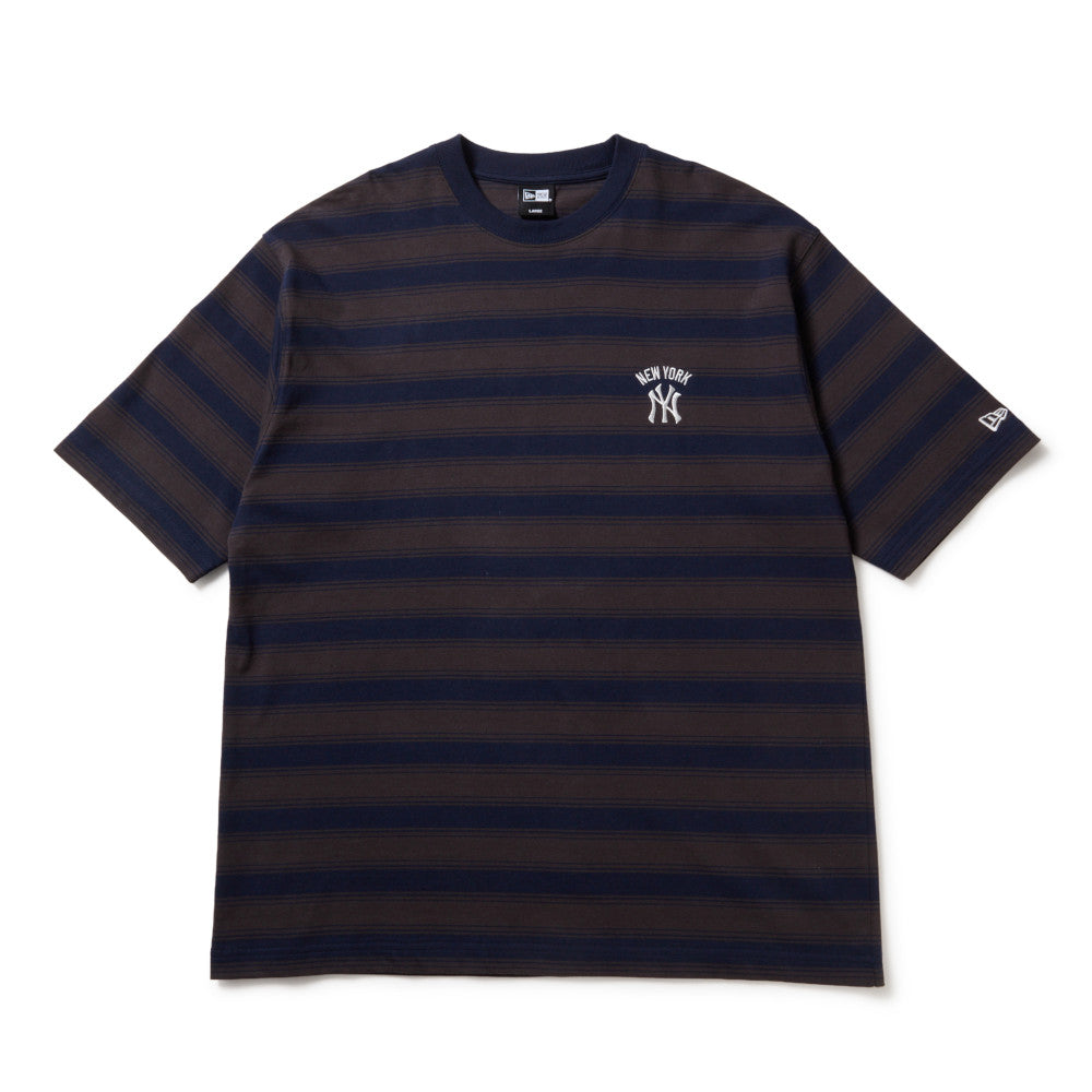 New York Yankees Border Navy Oversized Short Sleeve T-Shirt