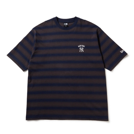 New York Yankees Border Navy Oversized Short Sleeve T-Shirt