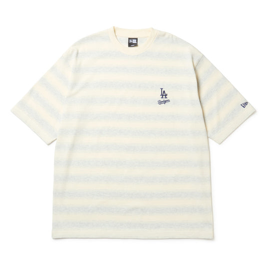 Los Angeles Dodgers Border Off White Oversized Short Sleeve T-Shirt