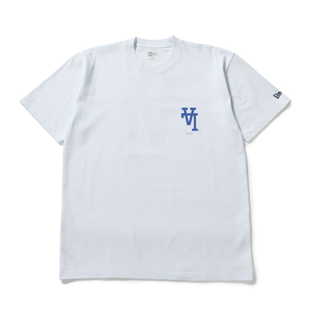 Los Angeles Dodgers Upside Down White Short Sleeve T-Shirt – New