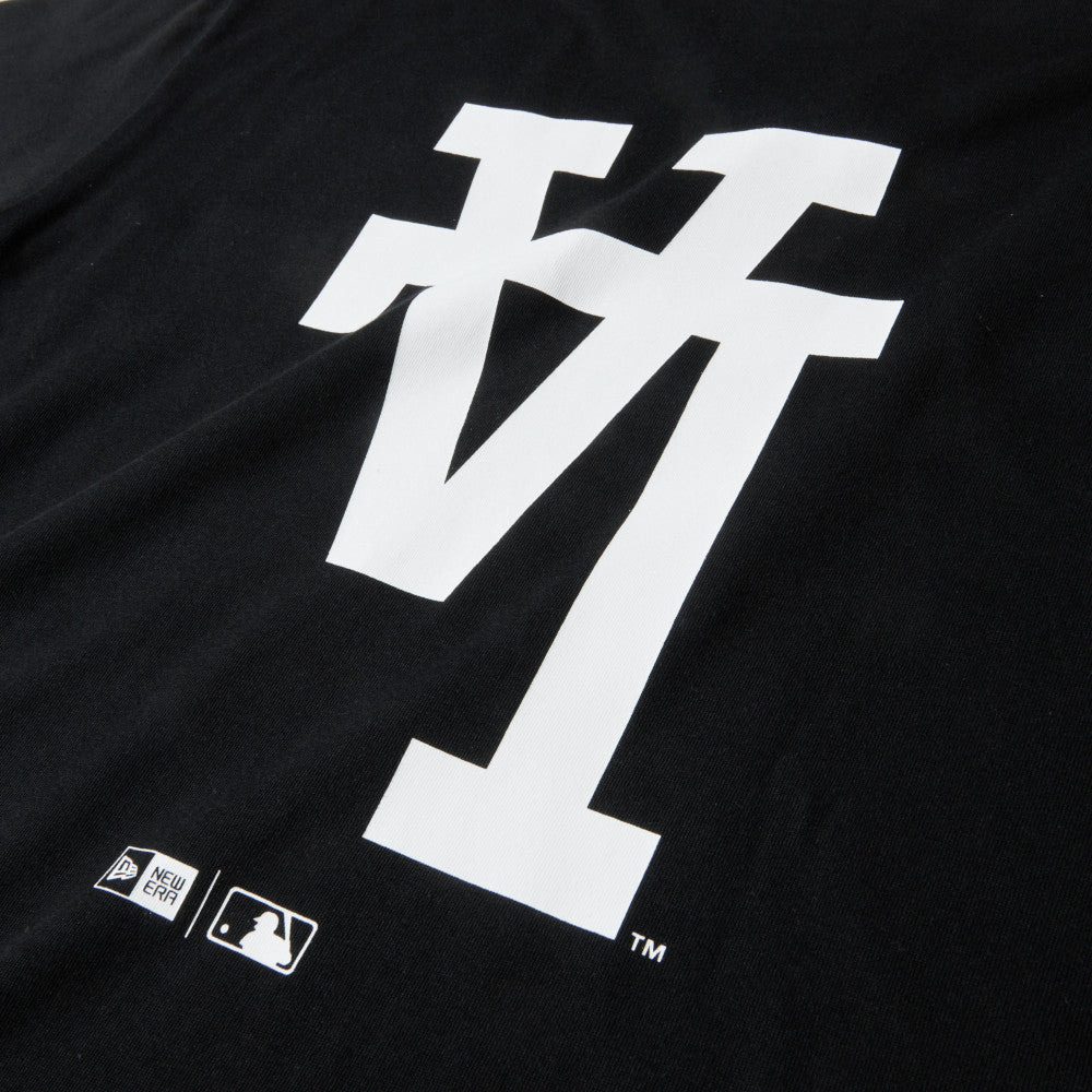 Los Angeles Dodgers Upside Down Black Short Sleeve T-Shirt