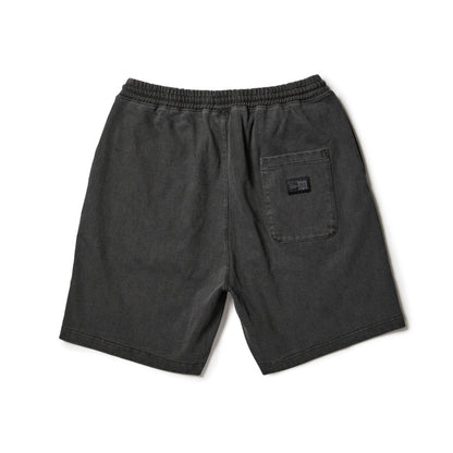 New Era Garment Dyed Heavyweight Cotton Charcoal Gray Shorts
