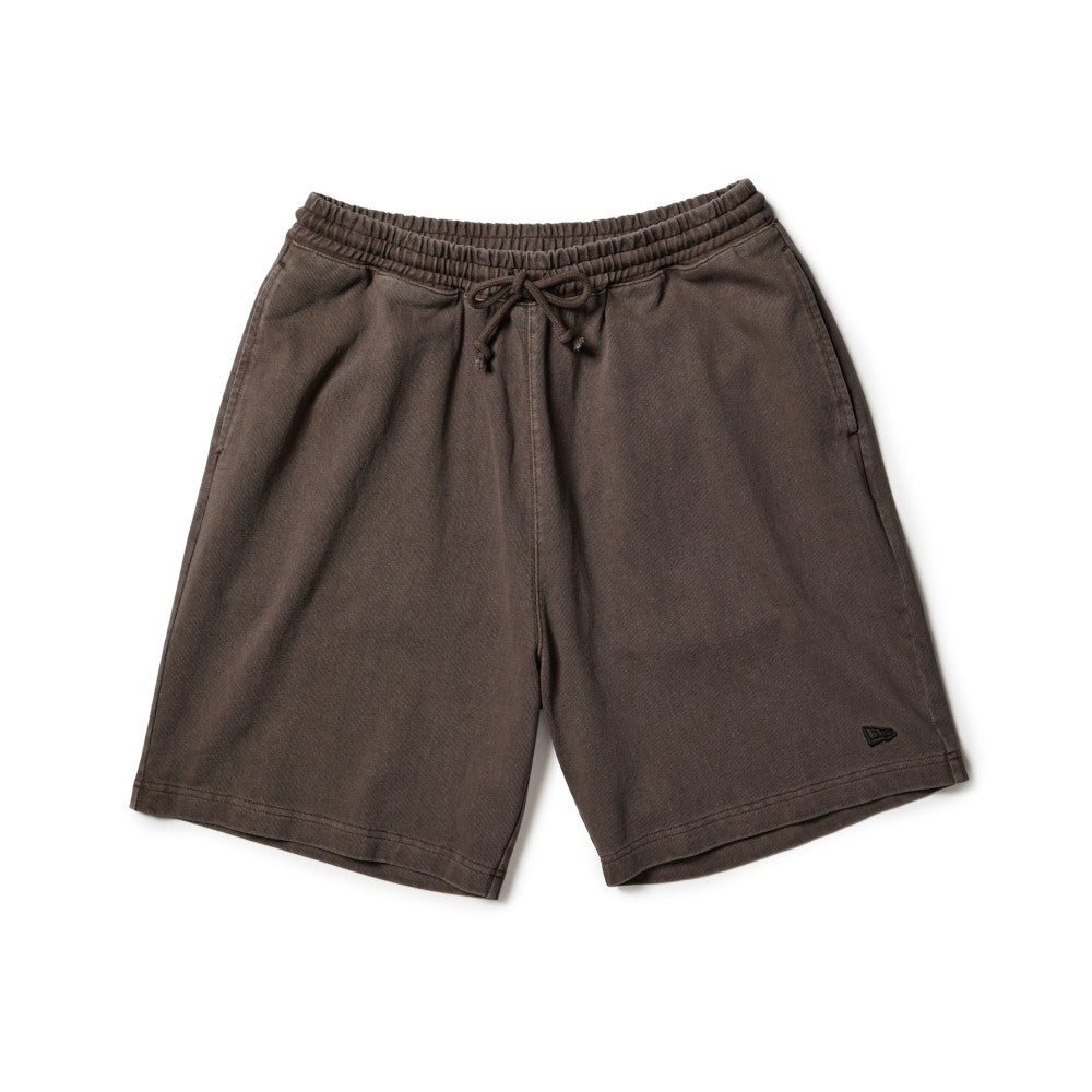 New Era Garment Dyed Heavyweight Cotton Brown Shorts