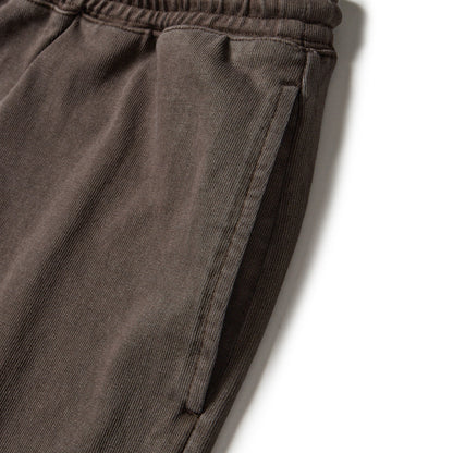 New Era Garment Dyed Heavyweight Cotton Brown Shorts