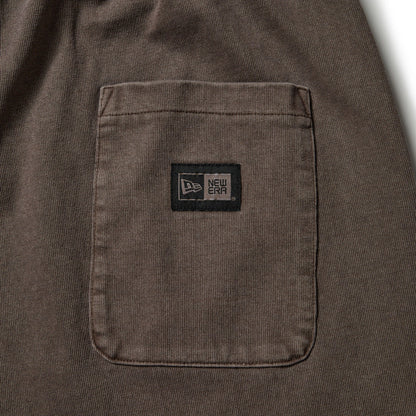 New Era Garment Dyed Heavyweight Cotton Brown Shorts