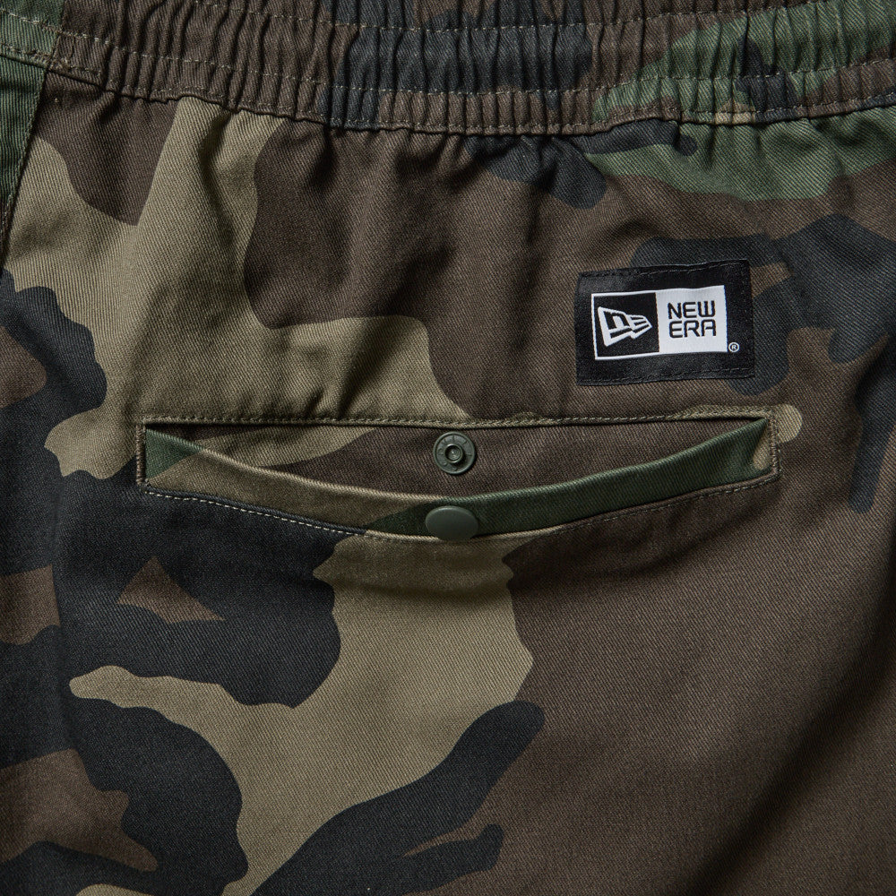New Era Easy-Fit Woodland Camo Shorts