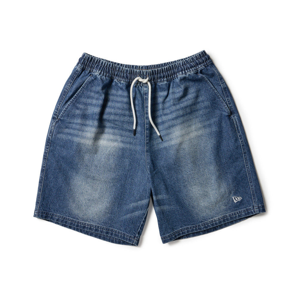 New Era Easy-Fit Washed Denim Shorts
