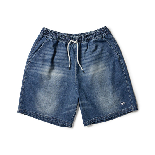 New Era Easy-Fit Washed Denim Shorts