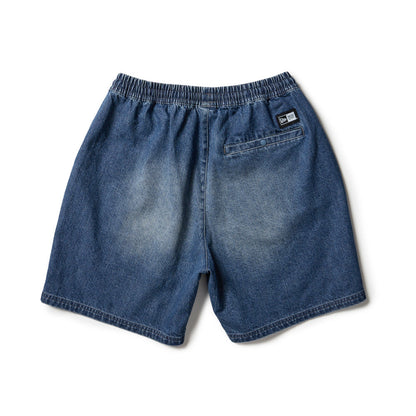 New Era Easy-Fit Washed Denim Shorts
