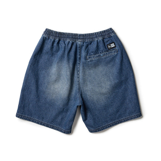 New Era Easy-Fit Washed Denim Shorts