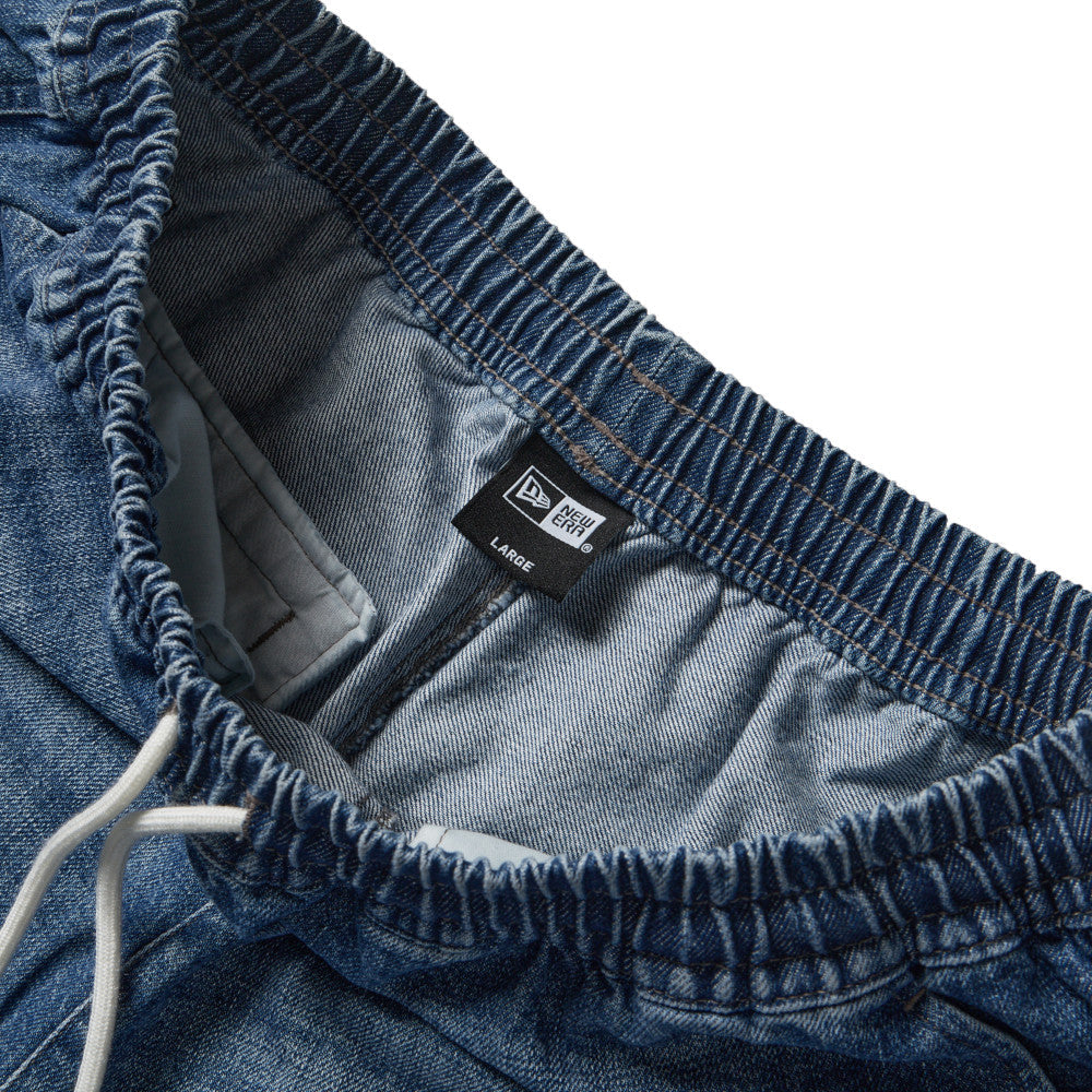 New Era Easy-Fit Washed Denim Shorts
