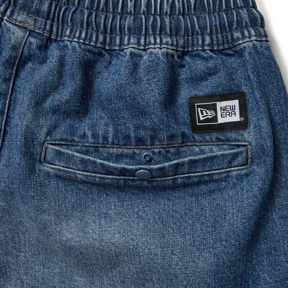 New Era Easy-Fit Washed Denim Shorts