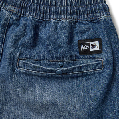 New Era Easy-Fit Washed Denim Shorts