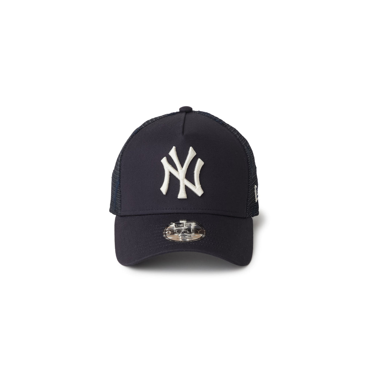 9FORTY A-Frame Trucker Kids New York Yankees Embroidered Mesh Navy Snapback