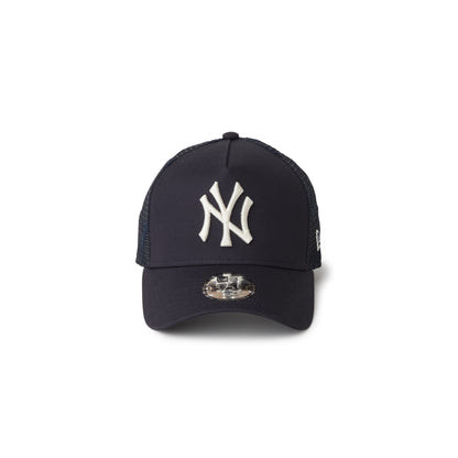 9FORTY A-Frame Trucker Kids New York Yankees Embroidered Mesh Navy Snapback