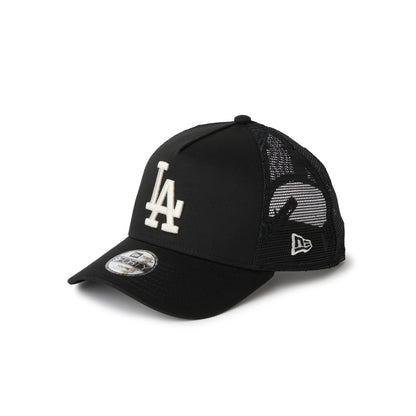 9FORTY A-Frame Trucker Kids Los Angeles Dodgers Embroidered Mesh Black Snapback