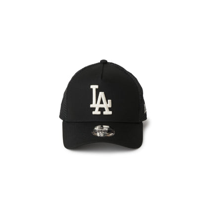 9FORTY A-Frame Trucker Kids Los Angeles Dodgers Embroidered Mesh Black Snapback
