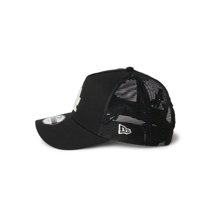 9FORTY A-Frame Trucker Kids Los Angeles Dodgers Embroidered Mesh Black Snapback