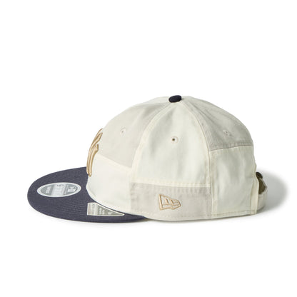 9FIFTY Retro Crown New York Yankees Patchwork 2-Tone Navy Visor Chrome White Adjustable