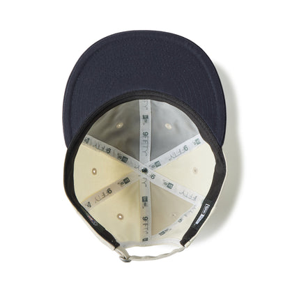 9FIFTY Retro Crown New York Yankees Patchwork 2-Tone Navy Visor Chrome White Adjustable