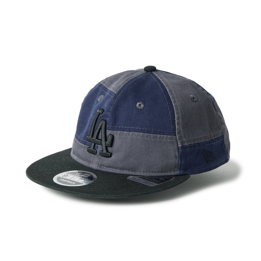 9FIFTY Retro Crown Los Angeles Dodgers Patchwork Black Visor Graphite Adjustable