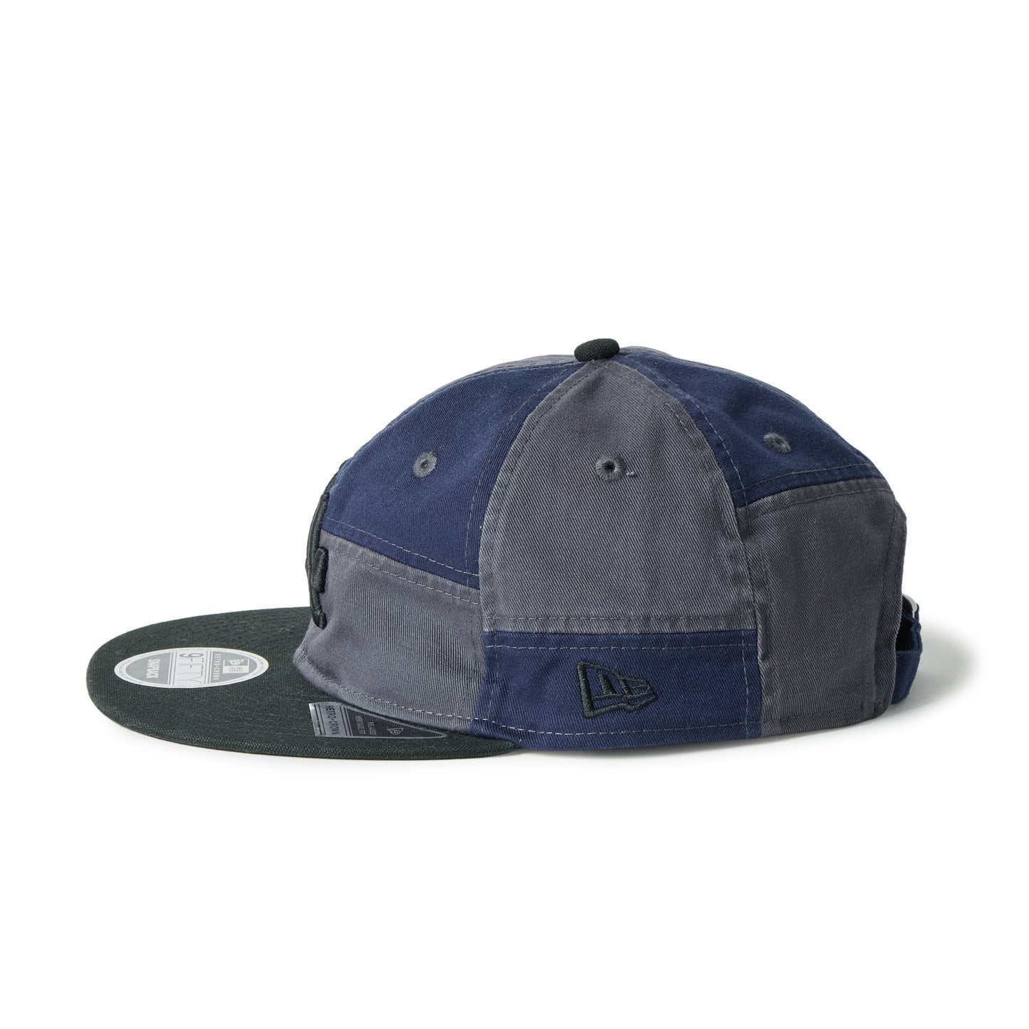 9FIFTY Retro Crown Los Angeles Dodgers Patchwork Black Visor Graphite Adjustable