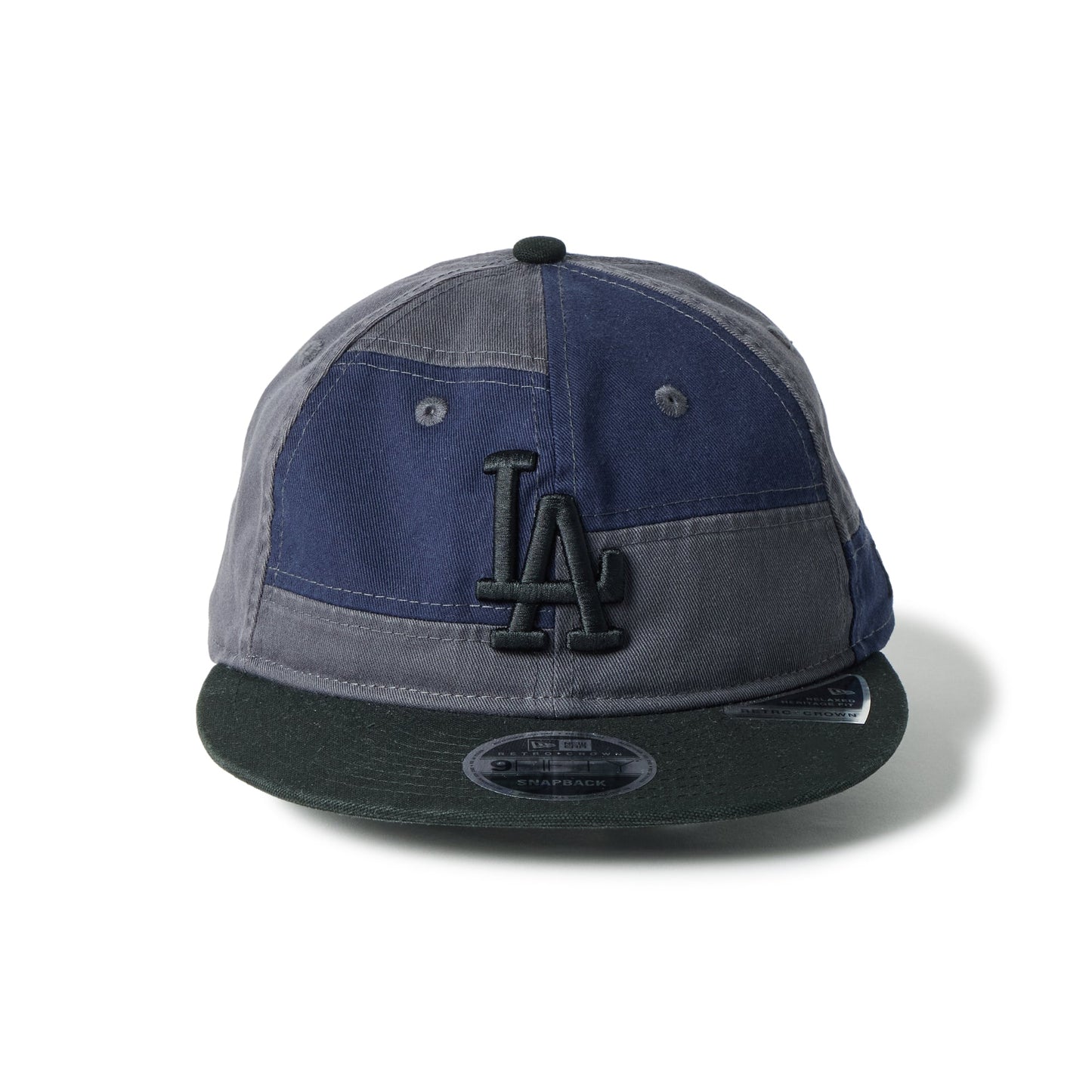 9FIFTY Retro Crown Los Angeles Dodgers Patchwork Black Visor Graphite Adjustable