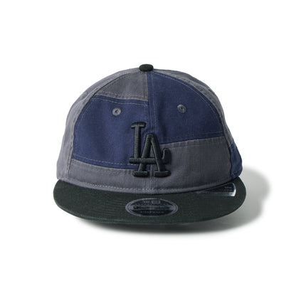 9FIFTY Retro Crown Los Angeles Dodgers Patchwork Black Visor Graphite Adjustable