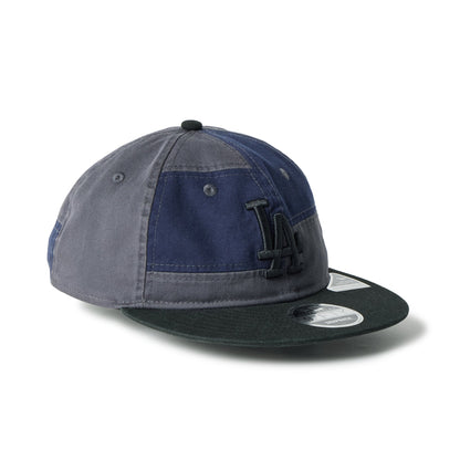 9FIFTY Retro Crown Los Angeles Dodgers Patchwork Black Visor Graphite Adjustable