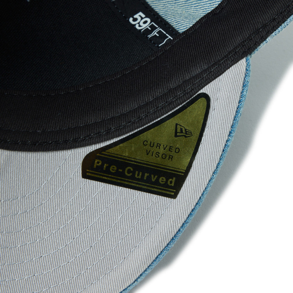 59FIFTY Los Angeles Dodgers Chain Stitch Washed Denim Fitted – New