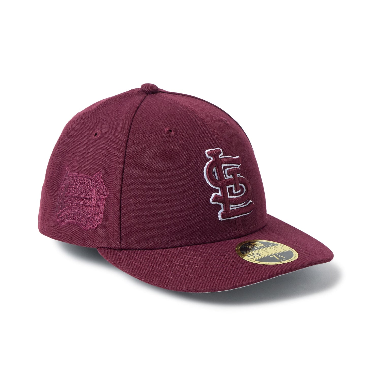 59FIFTY Low Profile St. Louis Cardinals Color Variation Frosted Burgundy Fitted
