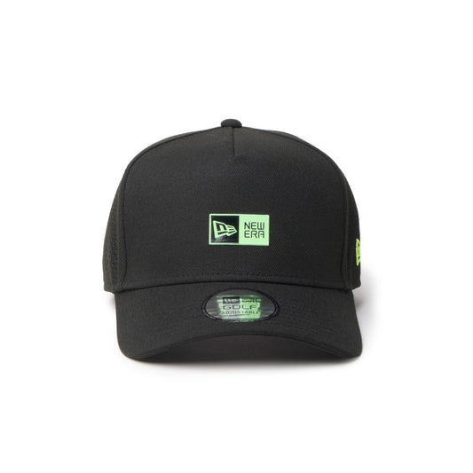 9FORTY A-Frame Golf Laser Perforated Box Logo Black Snapback